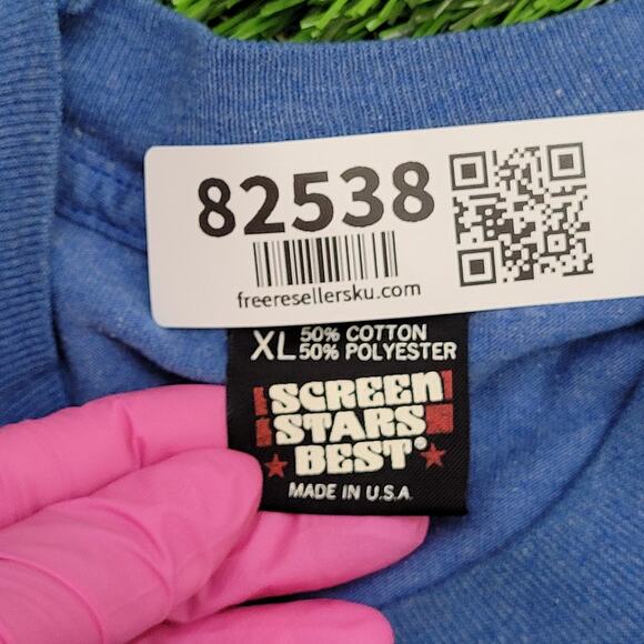 Vintage 80s Tennessee Shirt Womens XL 22x28 Faded Blue USA - Picture 7 of 15